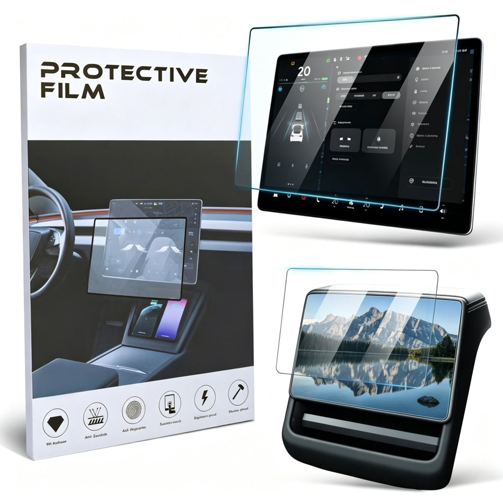 16" Front & Rear 9H Tempered Glass Screen Protector for Tesla Model Y Juniper 2026+