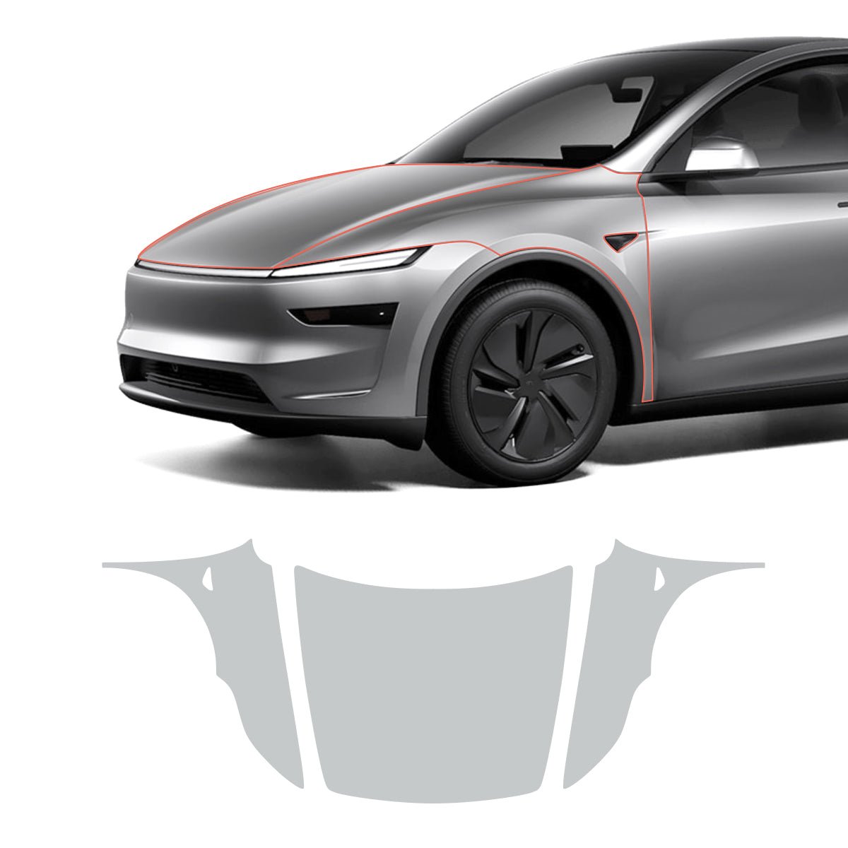 Glossy TPU Invisible Full-Body PPF for Tesla Model Y Juniper 2025+ - T-Launch