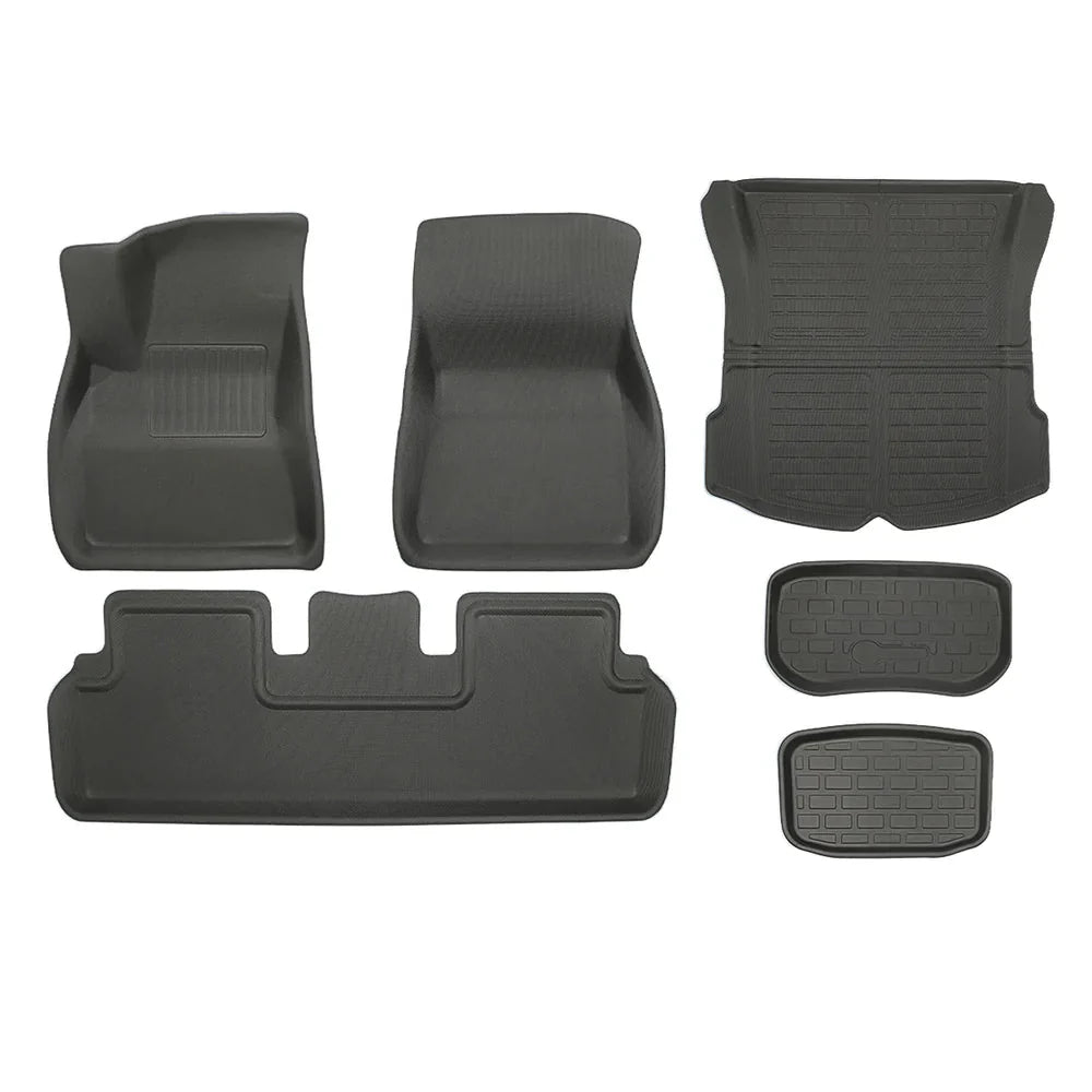 Model 3 All-Weather Floor Mats - 3D Lamination Cutting (2017-2023) - T-Launch