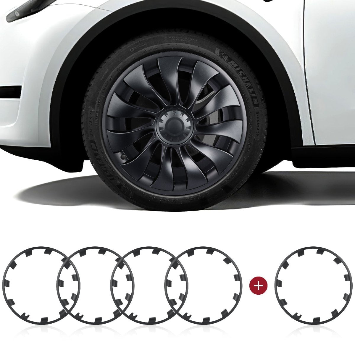 Model Y Rim Protector for 21'' Uberturbine and 20'' Induction Wheel Ultimate Protection Refreshed Wheels(4 Pack) - T-Launch