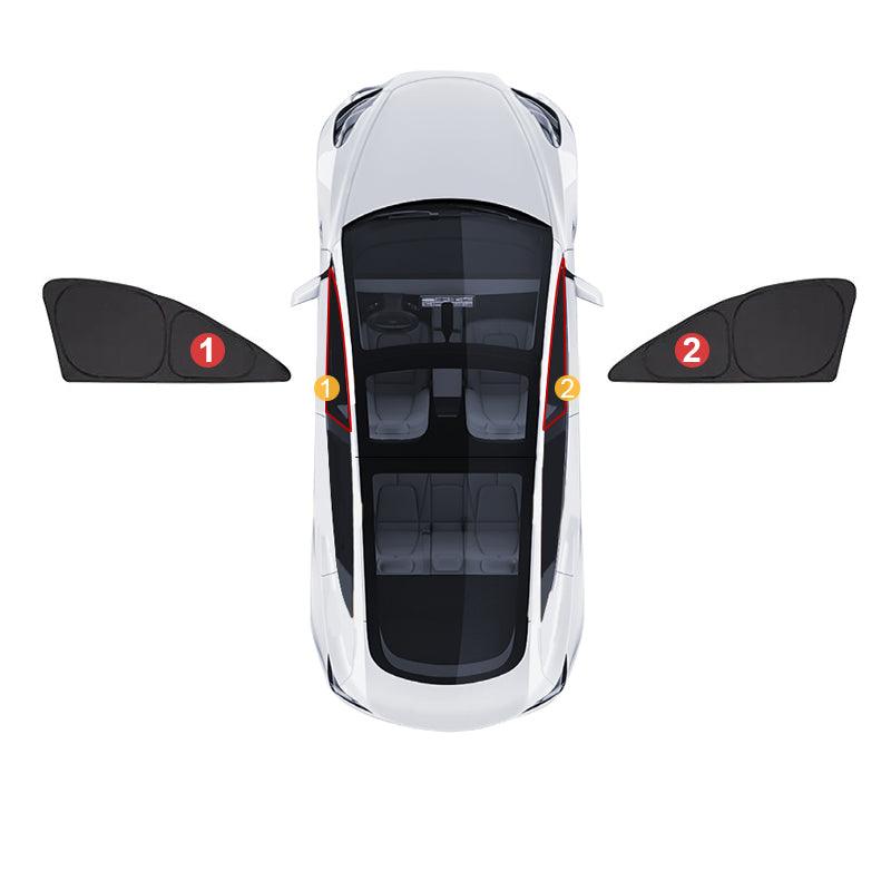 Model Y(2020-2024) Thermal Insulated Windows Sunshades for Tesla/ Privacy Curtains for Tesla Car Sun Visor and Privacy Protector - T-Launch