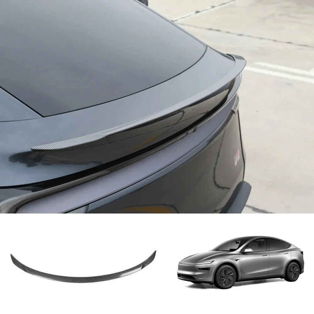 OEM Performance Pro Style Spoiler for Tesla Model Y Juniper 2025+ (Carbon Fiber Pattern ABS) - T-Launch