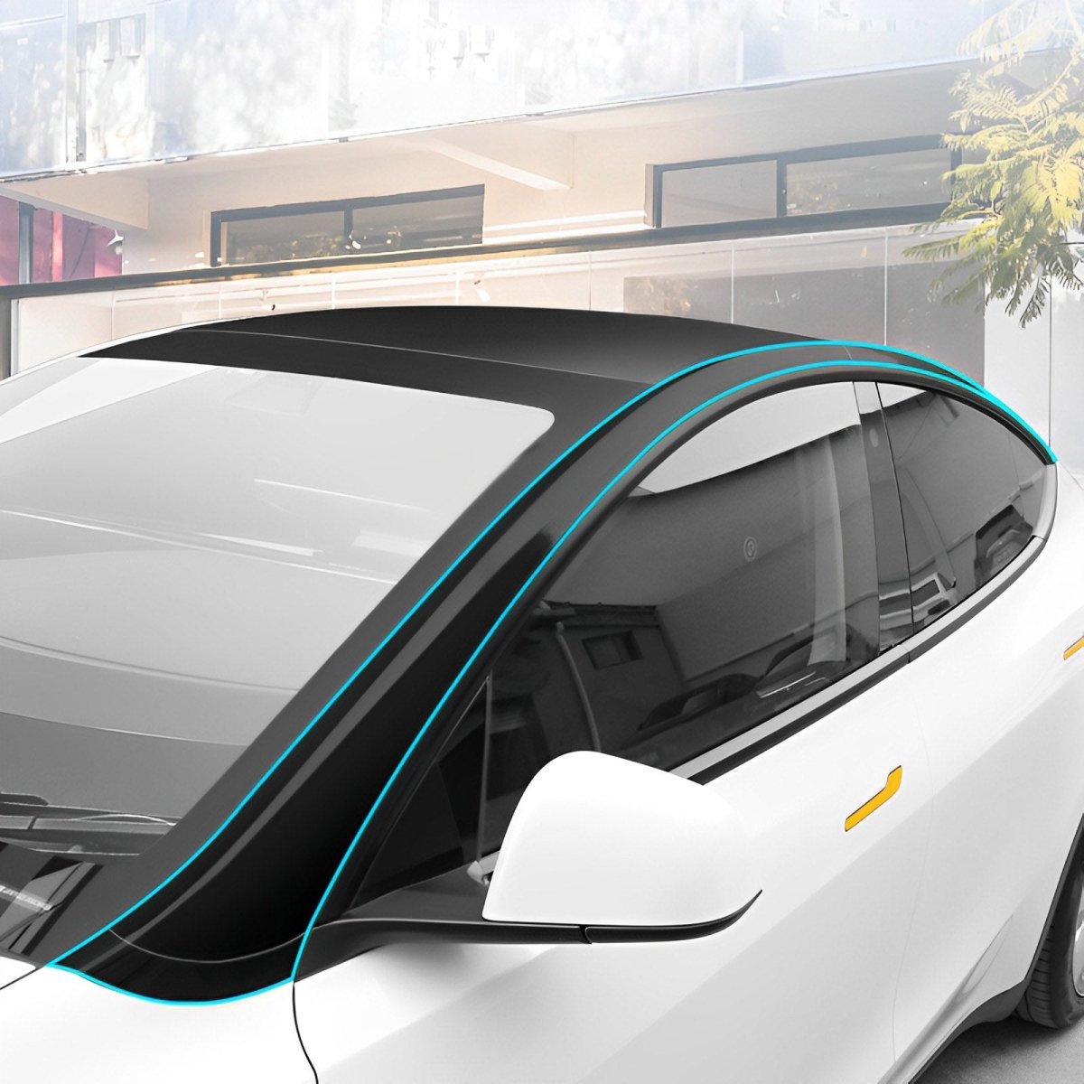 Pillar Delete for Tesla Model 3/Y- Glossy Black - T-Launch