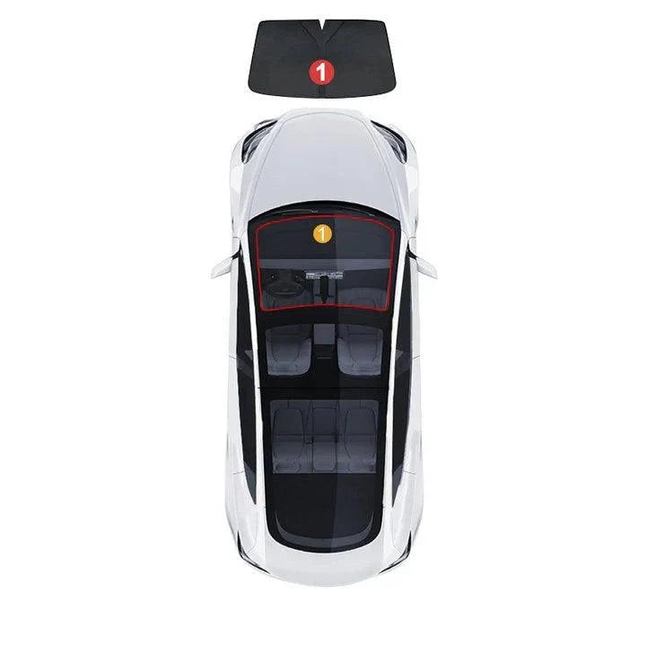 Privacy & Thermal Insulated Sunshades Curtains for Tesla Model 3 Highland Standard 2025+ - T-Launch