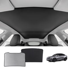 Split Nano Ice Crystal Glass Roof Sunshade for Tesla Model Y Juniper 2025+ - T-Launch