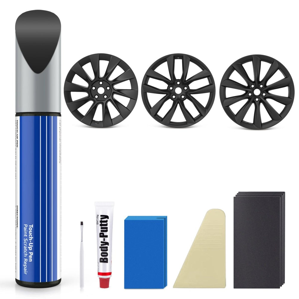 Wheel Rim Touch Up Paint Kit for Tesla Model 3/Y/S/X - DIY Curb Rash Repair with Color-Matched Paint - T-Launch